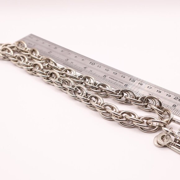 Stainless Steel Lock & Key Necklace - Picture 4 of 4